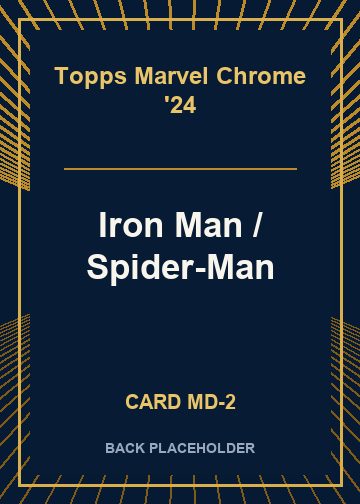 Iron Man / Spider-Man back card image