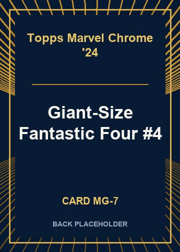 Giant-Size Fantastic Four #4 back card image