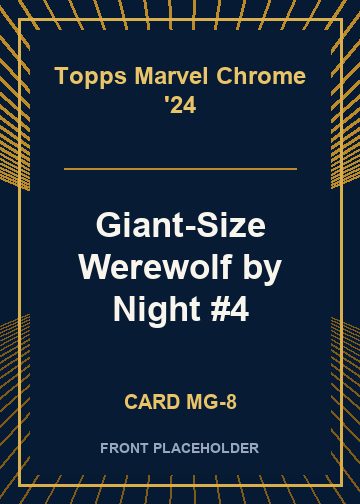 Giant-Size Werewolf by Night #4 front card image