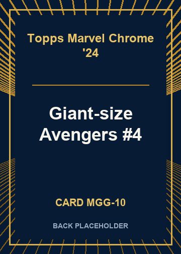 Giant-size Avengers #4 back card image