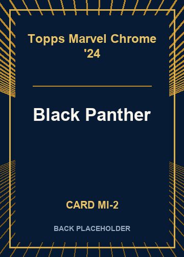 Black Panther back card image