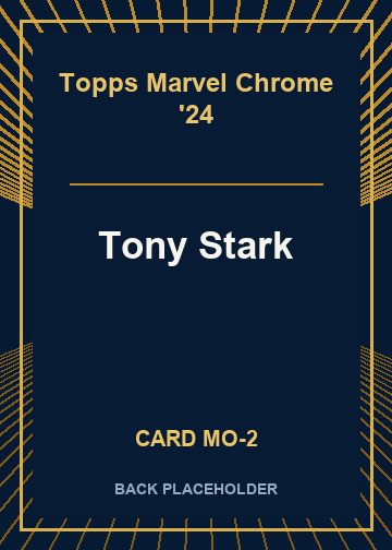 Tony Stark back card image