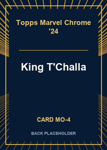 King T'Challa back card image