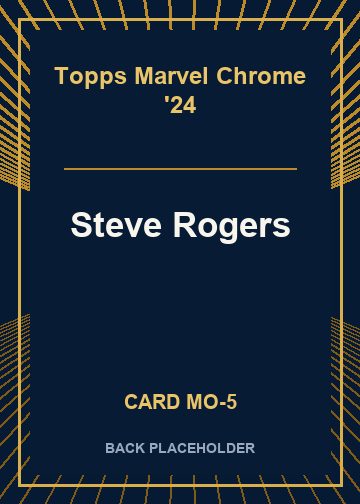Steve Rogers back card image