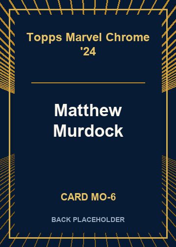Matthew Murdock back card image