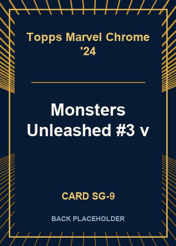 Monsters Unleashed #3 v back card image