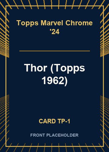 Thor (Topps 1962) front card image