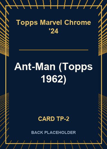 Ant-Man (Topps 1962) back card image