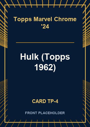 Hulk (Topps 1962) card thumbnail