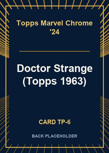 Doctor Strange (Topps 1963) back card image