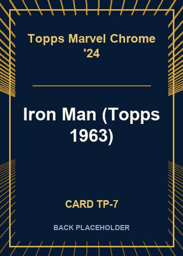 Iron Man (Topps 1963) back card image