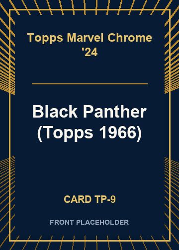 Black Panther (Topps 1966) card thumbnail