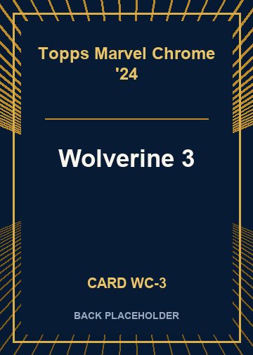 Wolverine 3 back card image