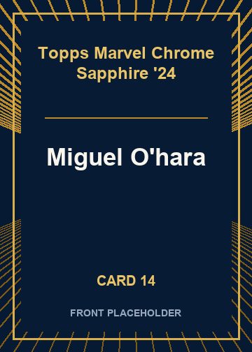 Miguel O'hara front artwork