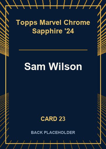Sam Wilson back artwork