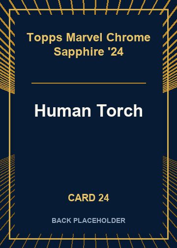 Human Torch back artwork