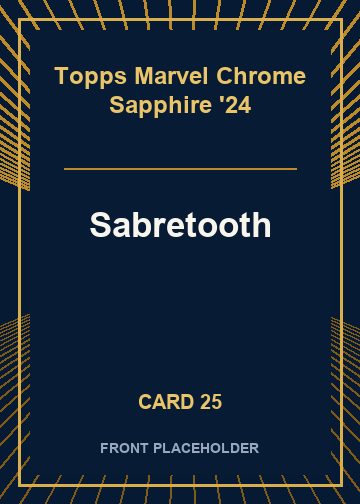 Sabretooth front artwork