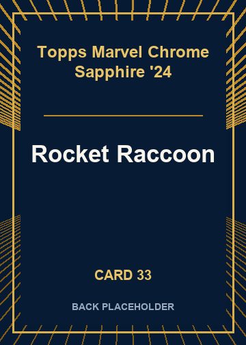 Rocket Raccoon back artwork