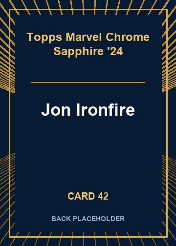 Jon Ironfire back card image