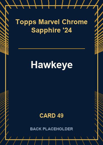 Hawkeye back card image