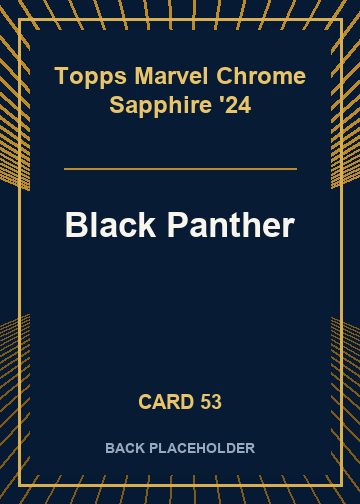 Black Panther back card image