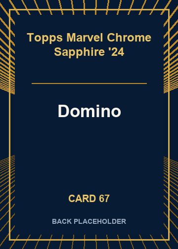 Domino back card image