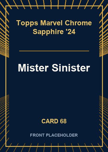 Mister Sinister card thumbnail