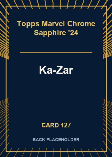 Ka-Zar back card image