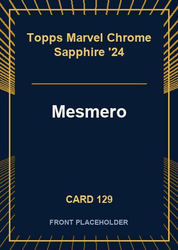 Mesmero front card image