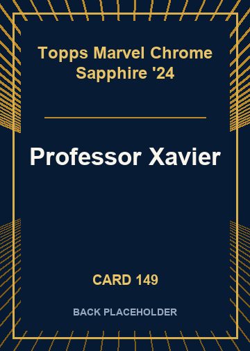 Professor Xavier back card image