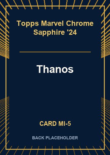 Thanos back card image