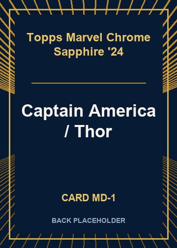Captain America / Thor back card image
