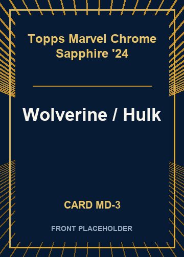 Wolverine / Hulk front card image