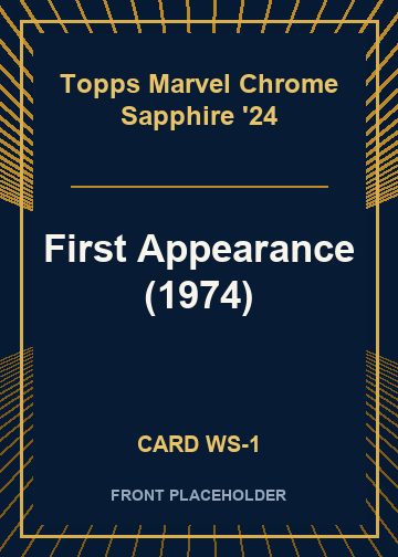 First Appearance (1974) card thumbnail
