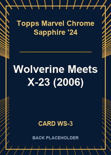 Wolverine Meets X-23 (2006) back card image