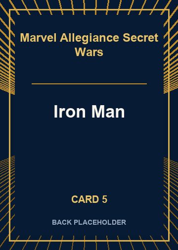 Iron Man back artwork
