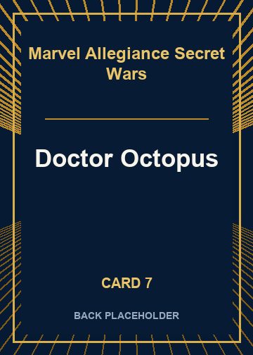 Doctor Octopus back artwork