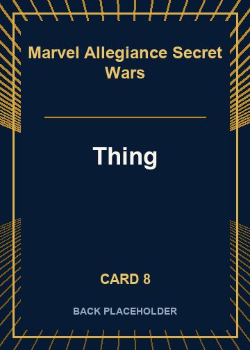 Thing back artwork