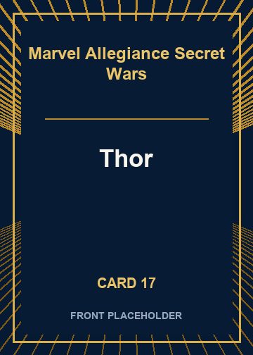 Thor front artwork