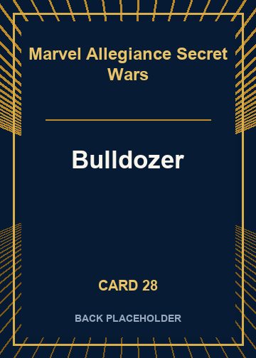 Bulldozer back artwork