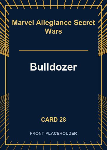 Bulldozer front artwork