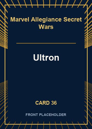 Ultron front artwork