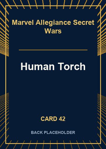 Human Torch back card image
