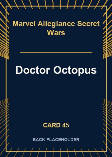 Doctor Octopus back card image