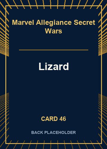 Lizard back card image