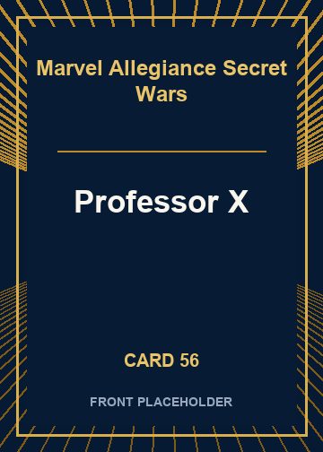 Professor X front card image