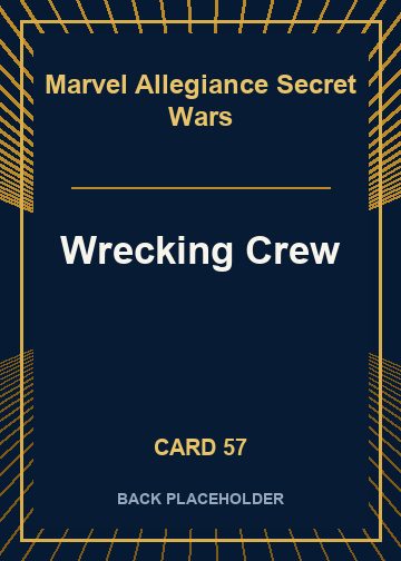 Wrecking Crew back card image