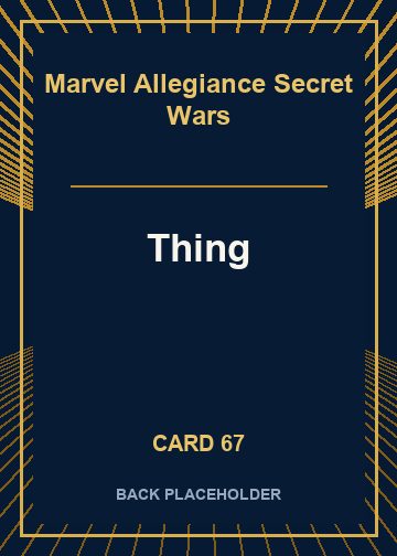 Thing back card image