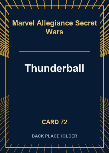 Thunderball back card image