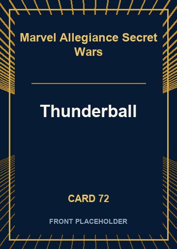 Thunderball front card image